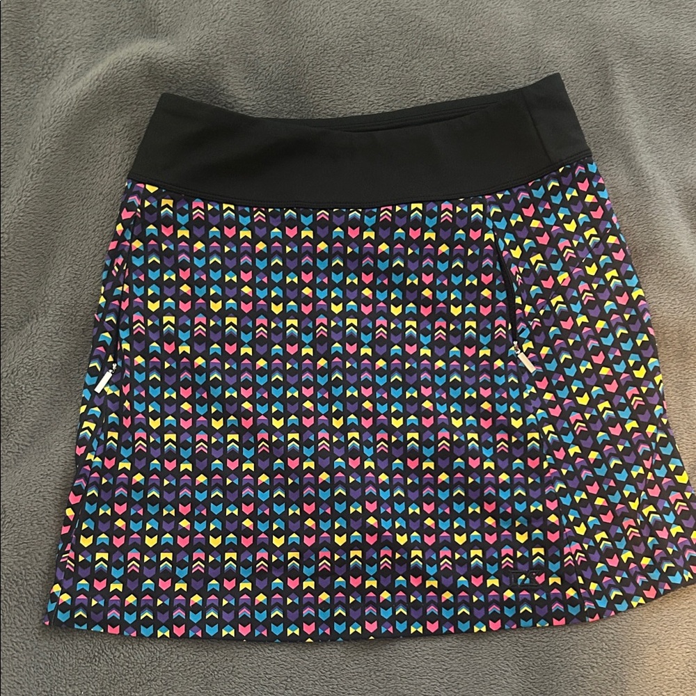 Cutter & Buck Multicolor Patterned Golf Skirt with Shorts